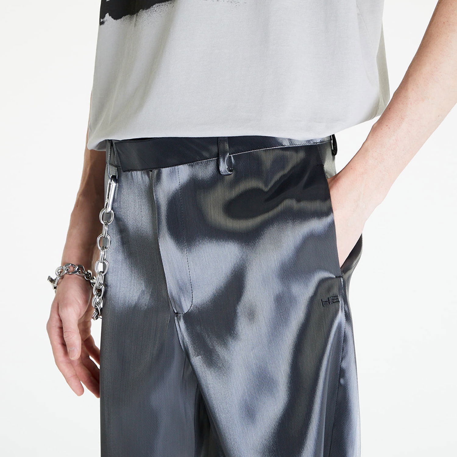 Šortky HELIOT EMIL HELIOT EMIL Liquid Metal Shorts Čierna | HE_M_10_053_P03_ME10, 1