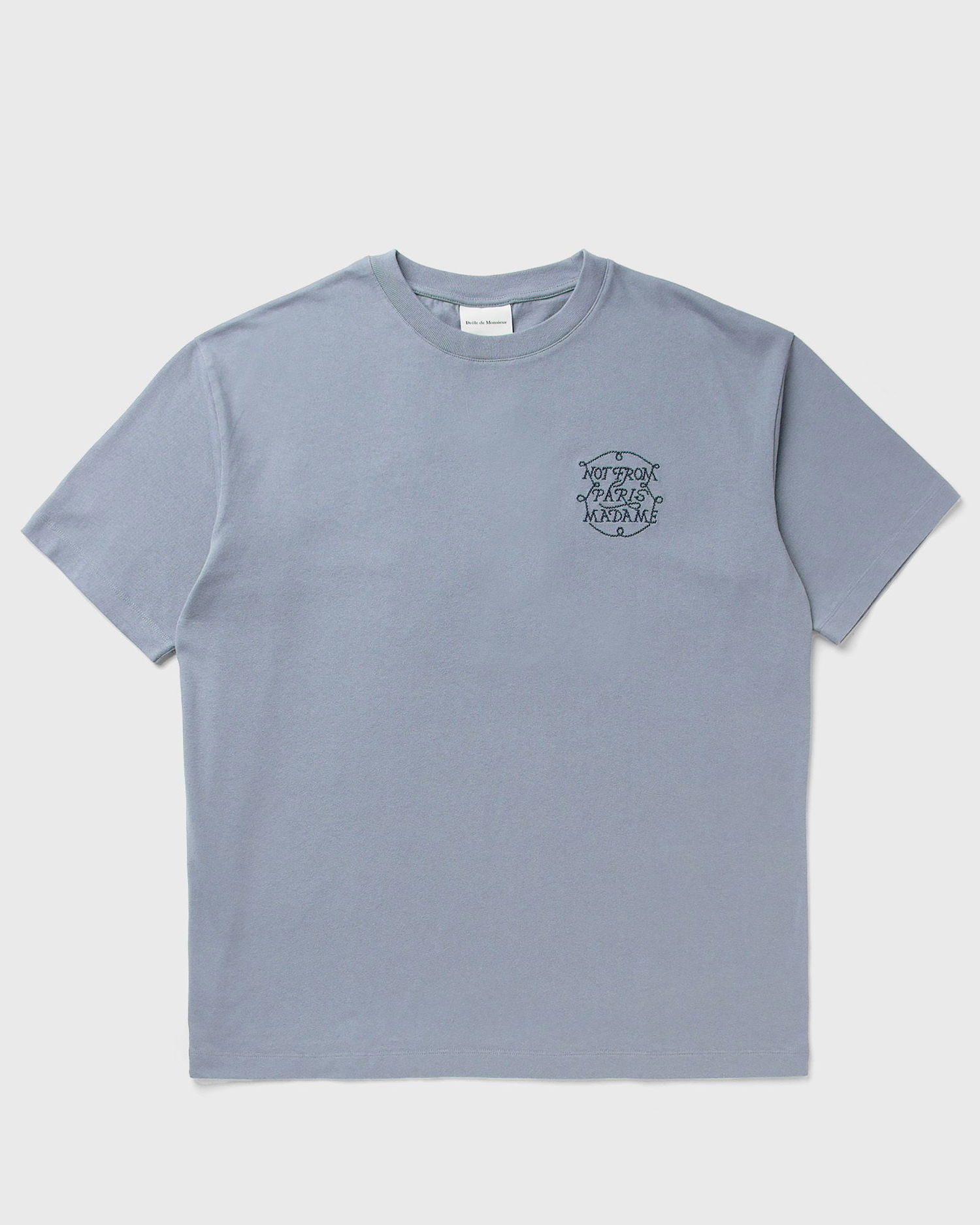 Tričko Drôle de Monsieur Slogan T-Shirt Modrá | H-TS259-CO134-SLTB, 1