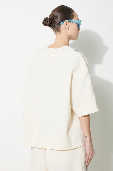 Tričko JW Anderson Boxy T-Shirt With Logo Béžová | TP0320-PG1483-046, 2
