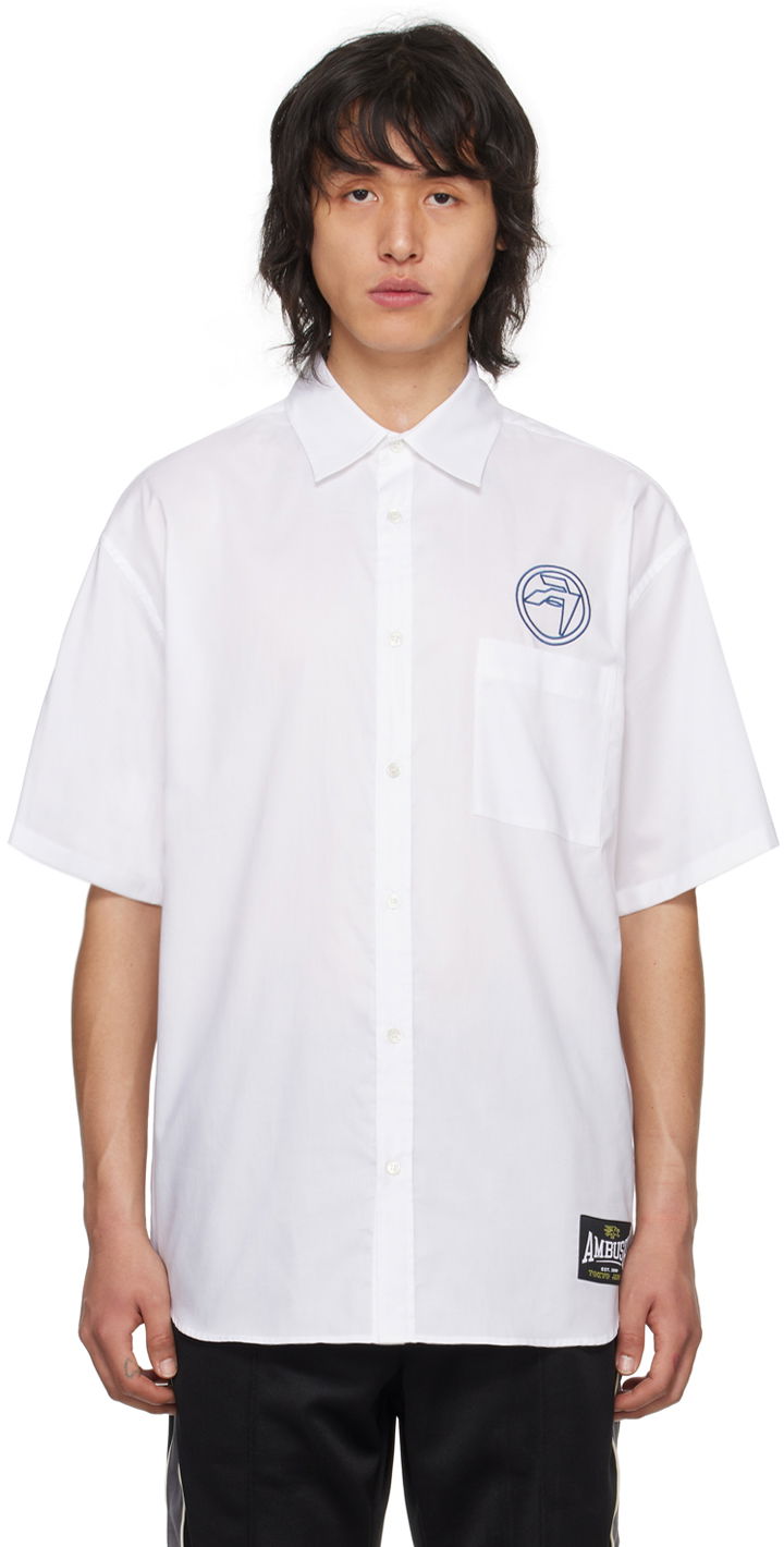 Košeľa Ambush Circle Amblem Shirt Biela | BMGG001S24FAB0010145, 0