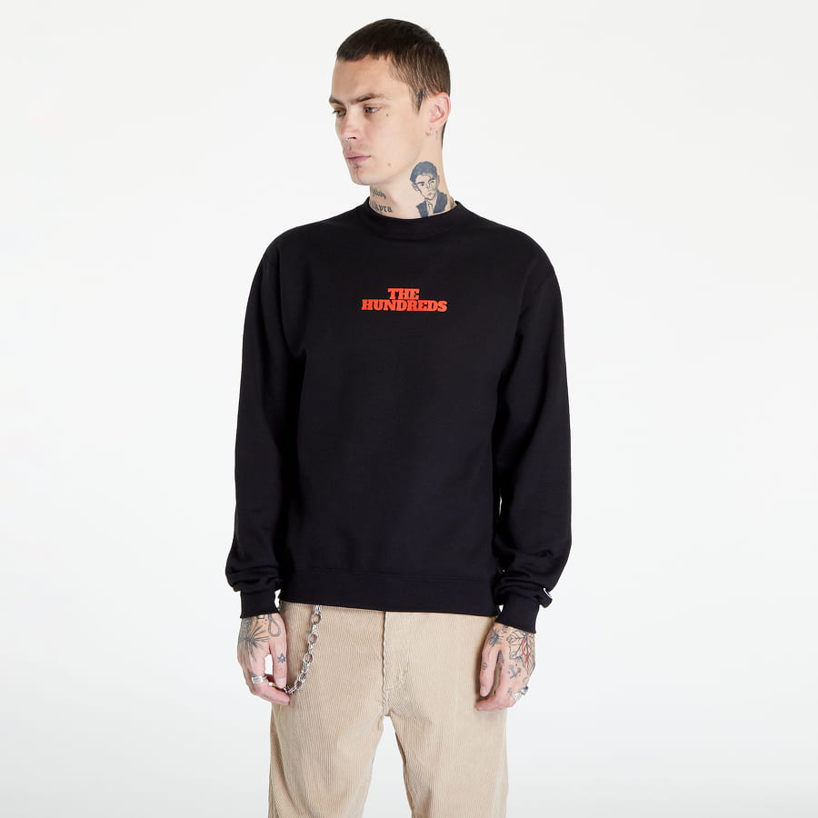 Mikina THE HUNDREDS Bright Ideas Crewneck Sweatshirt Čierna | T22F202038 BLK, 0
