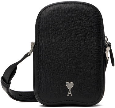 Taška cez rameno AMI AMI Paris Vertical Camera Bag Čierna | ULL010.AL0036, 0