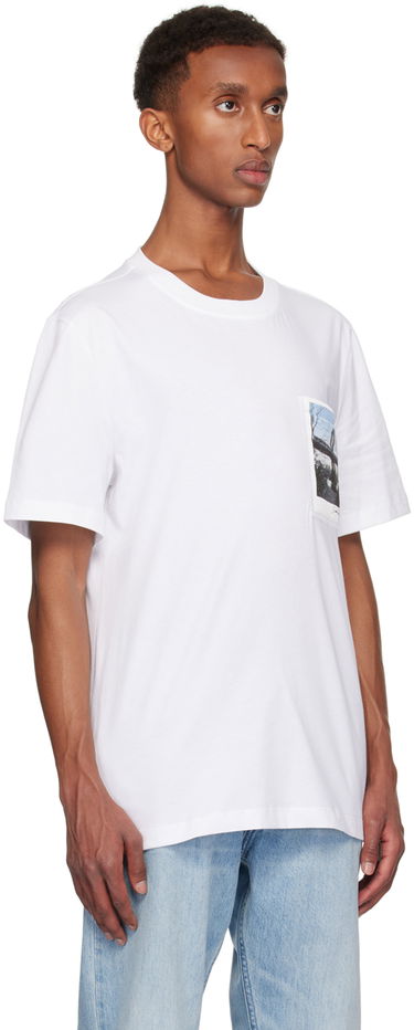 Tričko Helmut Lang Bridge Postcard T-Shirt Biela | O06HM513, 1