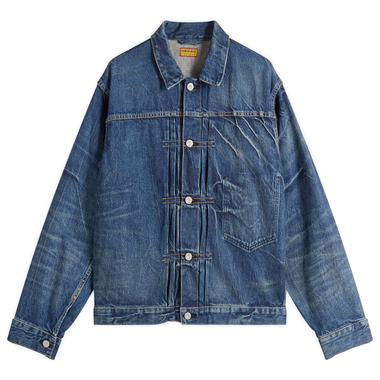 Bunda Human Made Human Made Future Denim Work Jacket, Size Large Modrá | HM30JK002-IND, 0