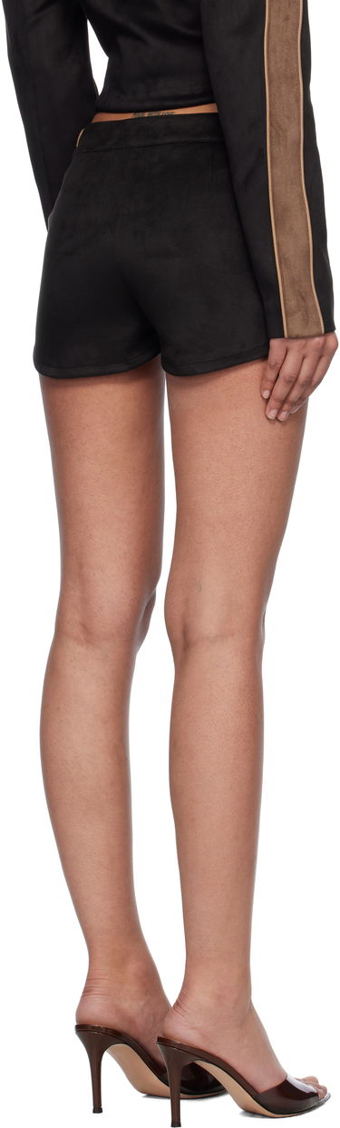 Šortky MISBHV MISBHV Faux Suede Moto Shorts Čierna | 250W353, 2