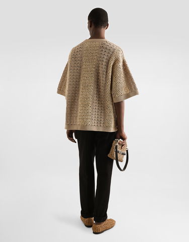 Sveter Dolce & Gabbana Dolce & Gabbana Crochet Top Béžová | GXXA1TJFMNEW0802, 2