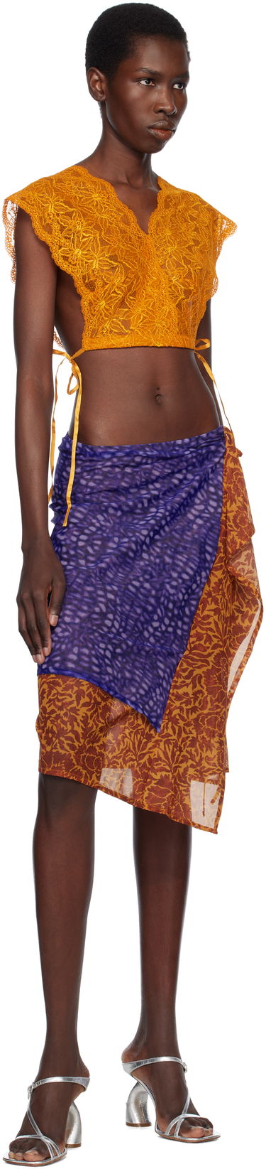 Sukňa Dries Van Noten Dries Van Noten Double Layered Midi Skirt Rôznofarebný | 251-011164-1619, 3