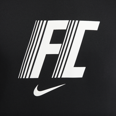 Mikina Nike Dri-FIT FC Fleece Hoodie Čierna | dv9757-010, 3