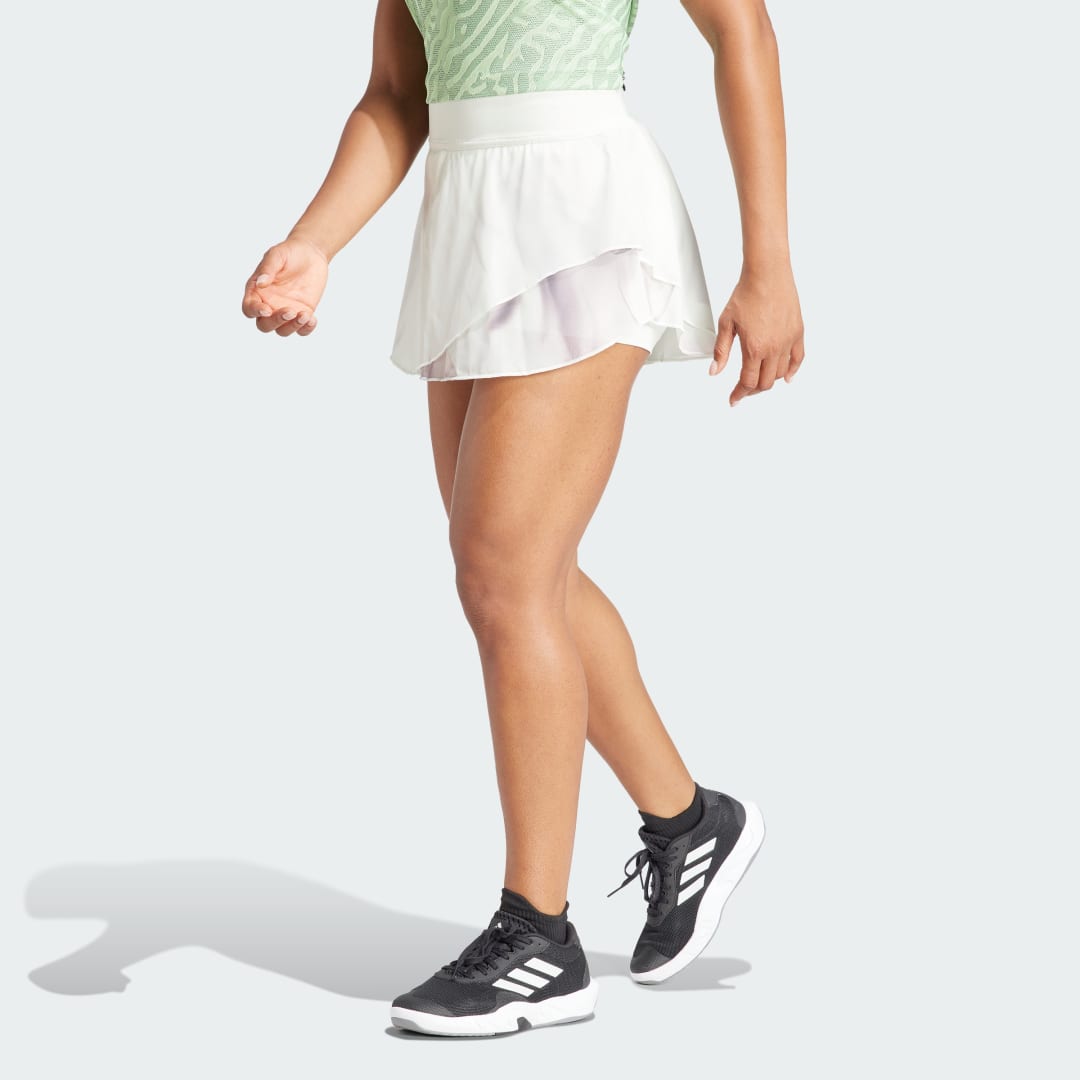 Sukňa adidas Performance Tennis AEROREADY Pro Print Skirt Biela | IL7363, 0