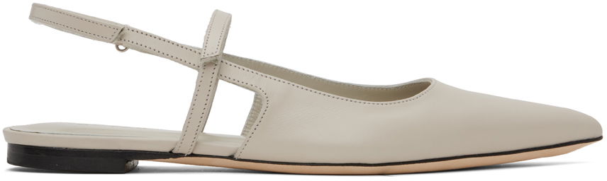 Starostlivosť o obuv BY FAR BY FAR Jess Slingback Ballerina Flats Béžová | 23CAJESFPELINAP, 0