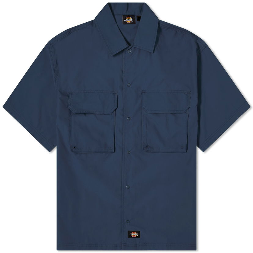 Košeľa Dickies Fishersville Short Sleeve Utility Shirt Navy | DK0A4YS6DNX1