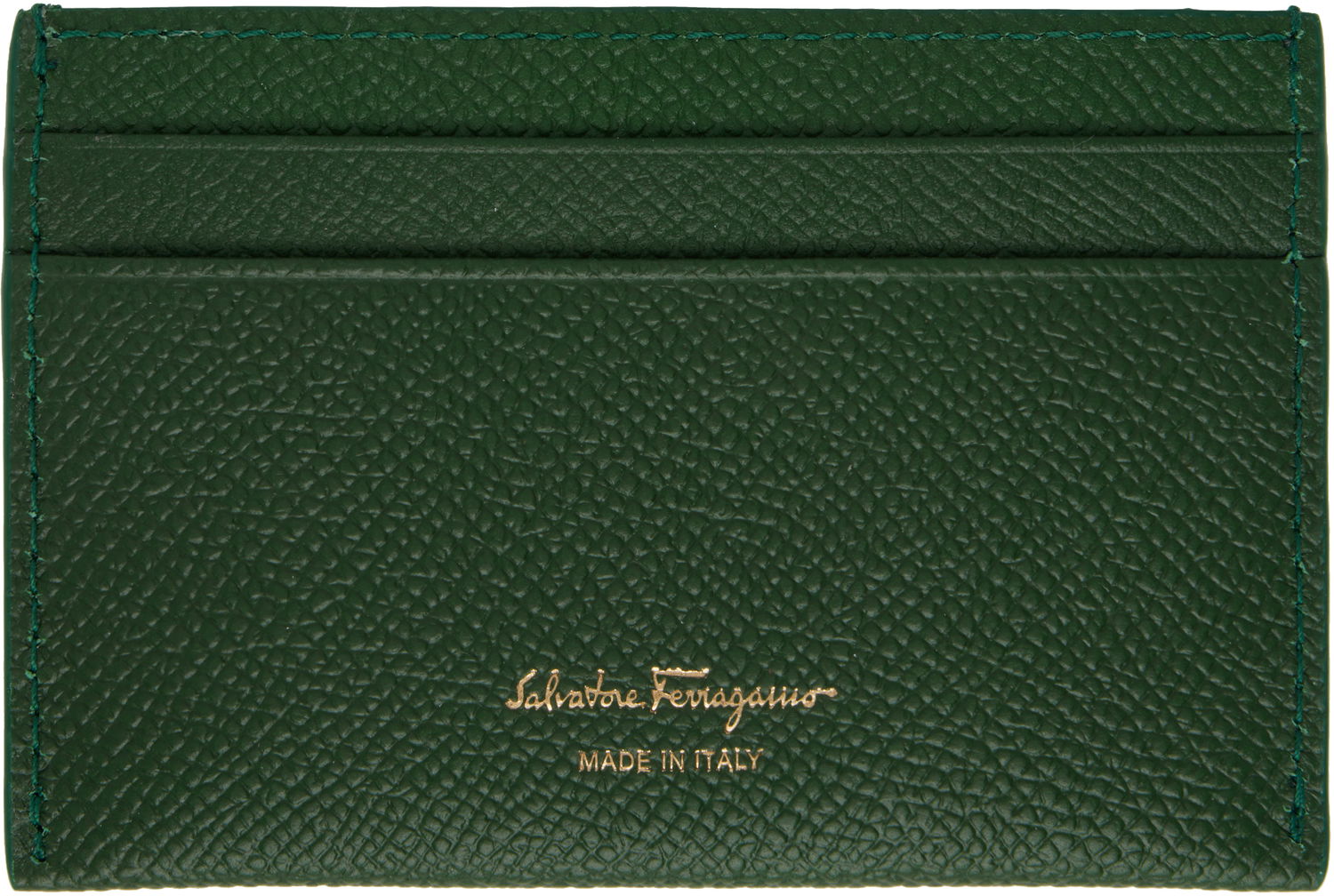 Peňaženka FERRAGAMO Salvatore Ferragamo Gancini Card Holder Zelené | 779141, 1