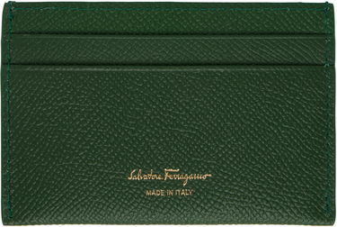 Peňaženka FERRAGAMO Salvatore Ferragamo Gancini Card Holder Zelené | 779141, 1