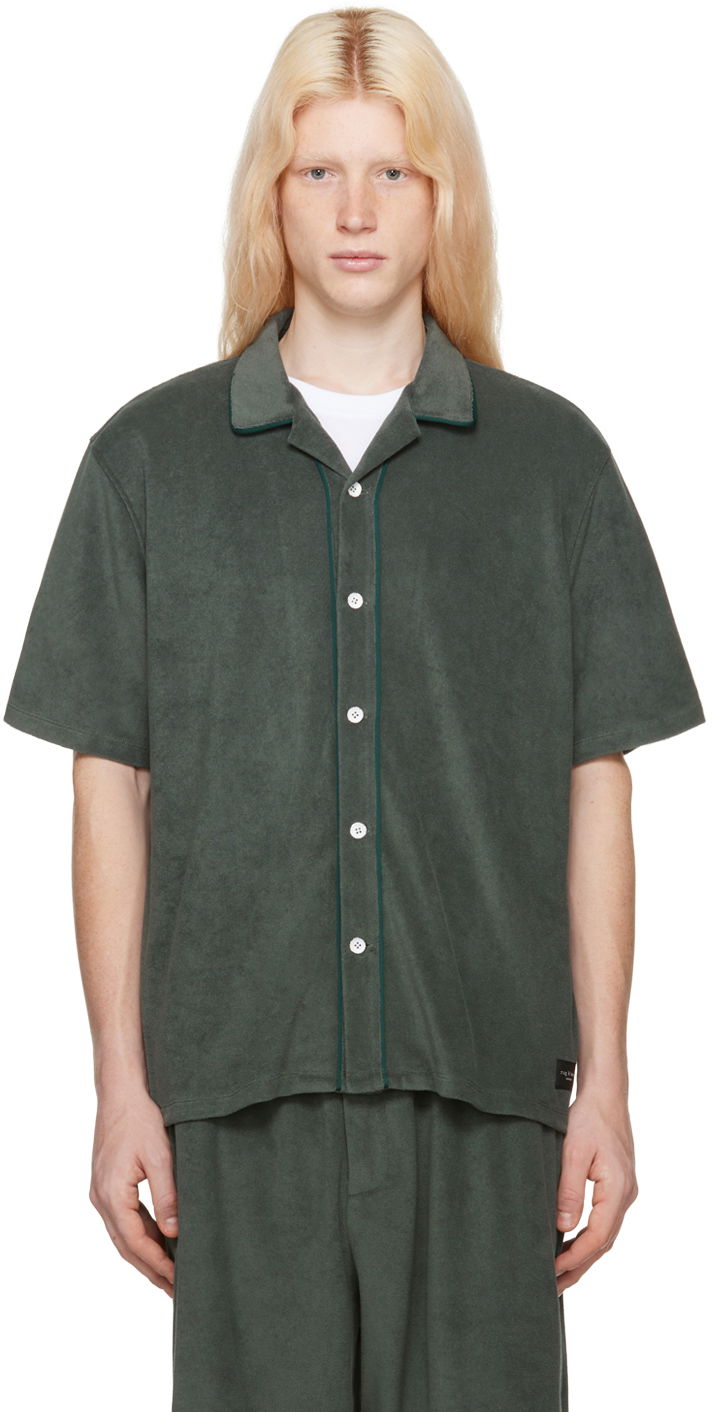 Košeľa rag & bone Rag & Bone Avery Resort Shirt Zelené | MBC23HT014ZM14, 0