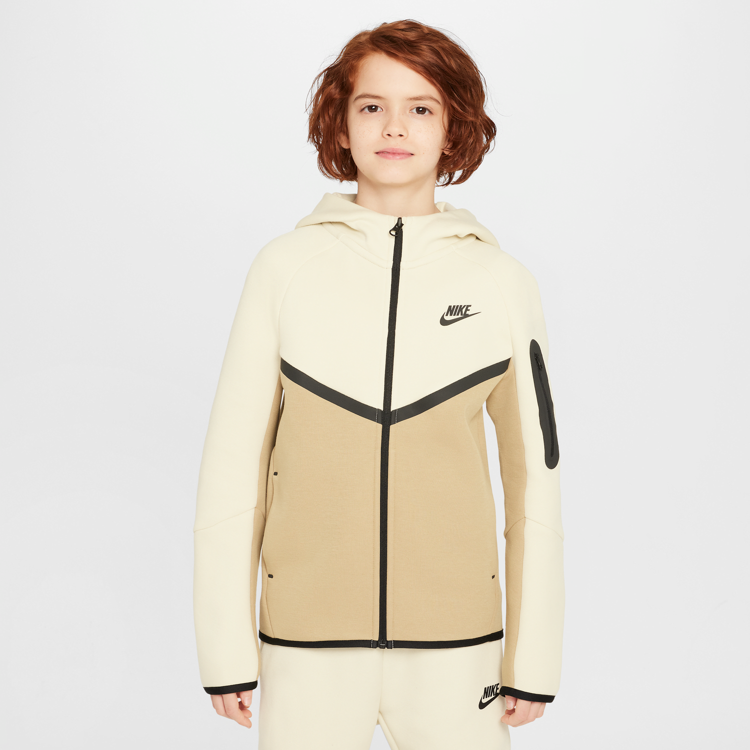 Mikina Nike Nike Sportswear Tech Fleece Full-Zip Hoodie Béžová | HV5867-297, 1