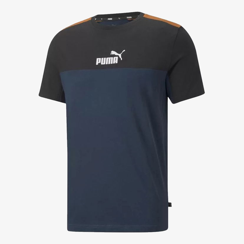 Tričko Puma ESS+ Color Block Sports T-Shirt Modrá | 847426-73