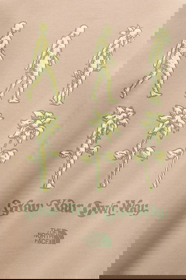 Mikina The North Face Connect Relaxed Grow Your Own Way Graphic Print Sweatshirt Béžová | NF0A8E3ZBOX1, 4