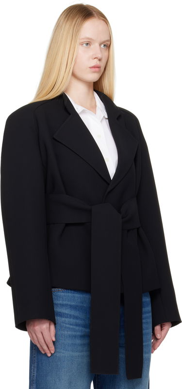 Bunda Khaite KHAITE Edith Belted Jacket Čierna | 61814114, 1