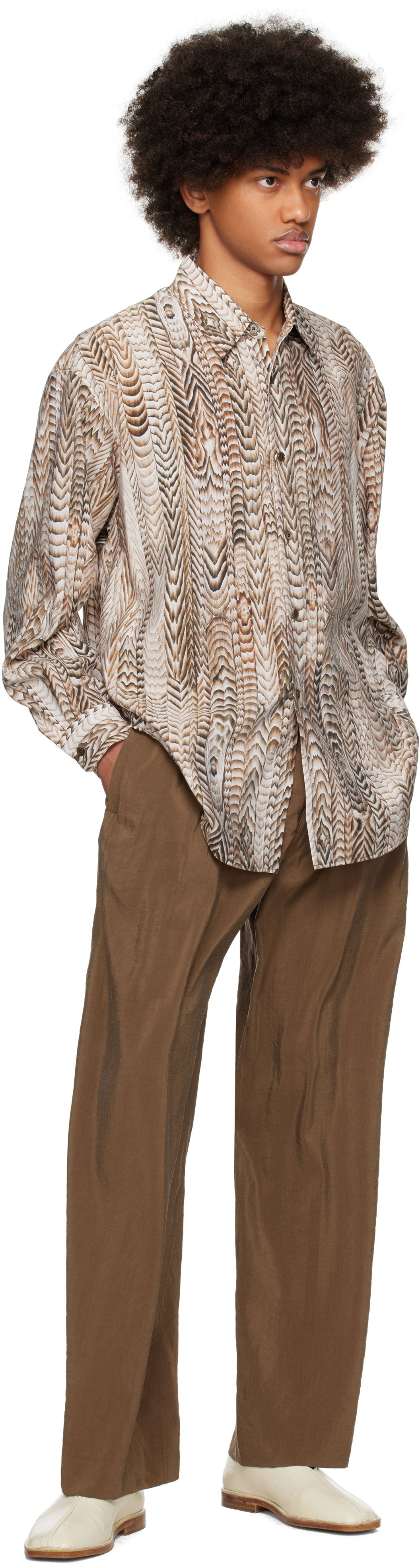 Lemaire FreelingWaters Edition Printed Shirt