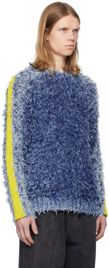 Sveter Diesel Diesel K-Damon Fuzzy Sweater Modrá | A16569-0KNAE-8ATS, 1