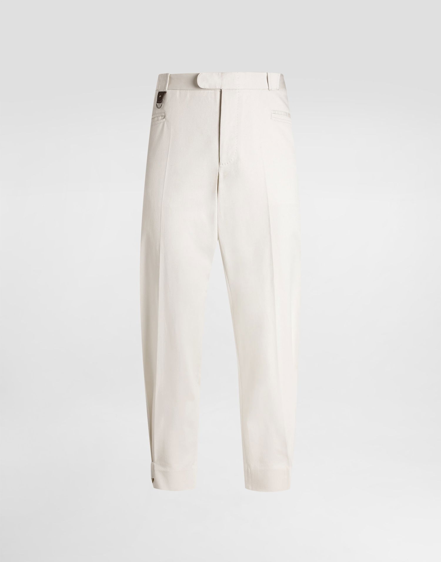 Nohavice Dolce & Gabbana Dolce & Gabbana Gabardine Cropped Trousers 46 Biela | GP13ZTFUFL3W0802, 0