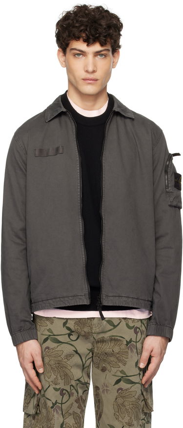 Bunda Stone Island Stone Island Organic Broken Twill 'OLD' Jacket Šedá | K1S15 1200003 S0004, 0