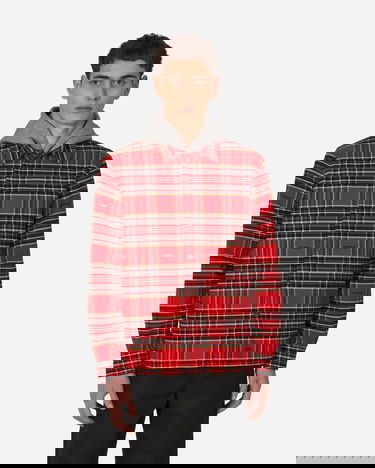Košeľa Off-White Flannel Skate Shirt Red Červená | OMGA227S23FAB001 2510, 1