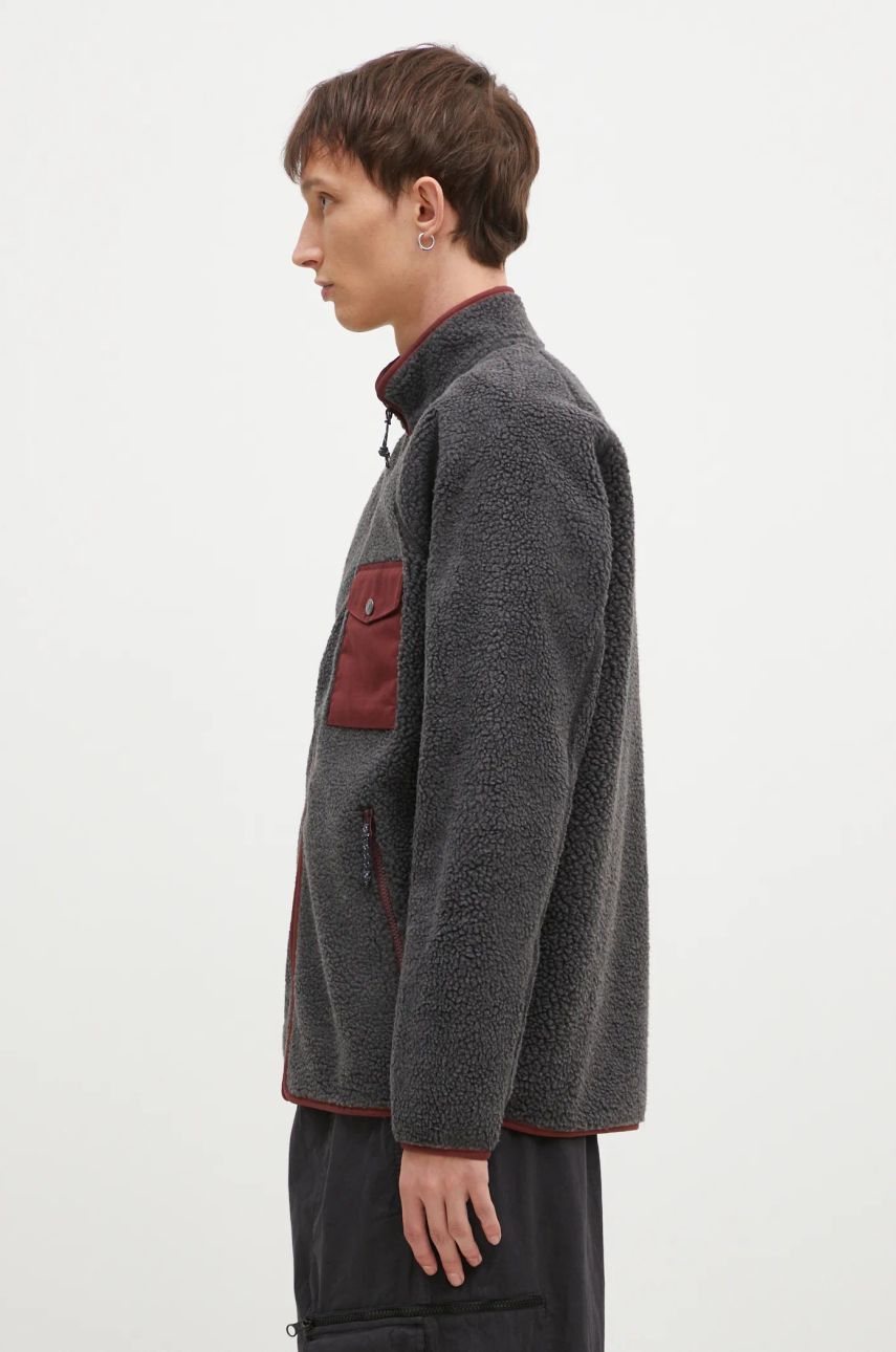 Mikina FJÄLLRÄVEN Pile Fleece Jacket With Chest Pocket Šedá | F84158.030.352, 1