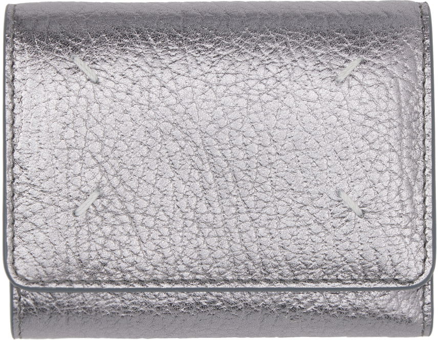 Silver Four Stitches Wallet