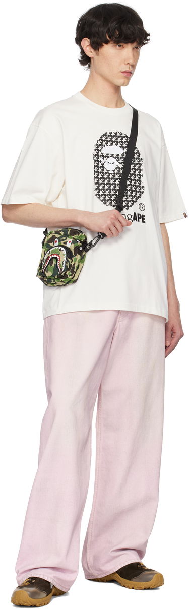 Tričko BAPE Houndstooth Graphic T-Shirt Biela | 001TEK801329M, 3