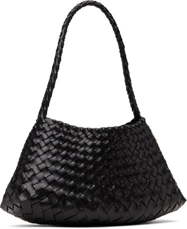 Kabelka Dragon Diffusion Dragon Diffusion Rosanna Woven Leather Shoulder Bag Čierna | 8943, 2