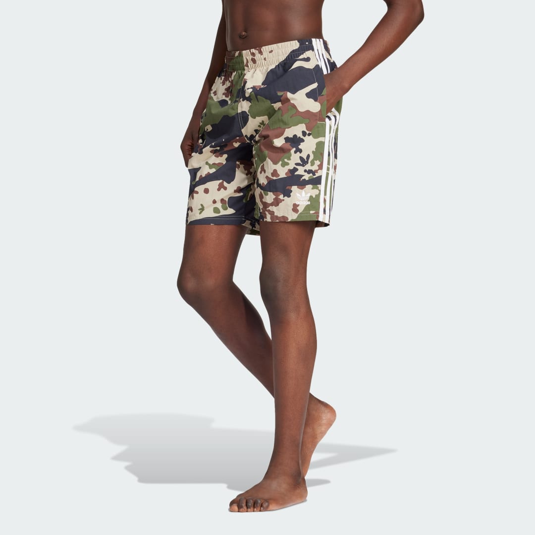 Plavky adidas Originals Camo Allover Print Swim Shorts Rôznofarebný | IT8646, 1