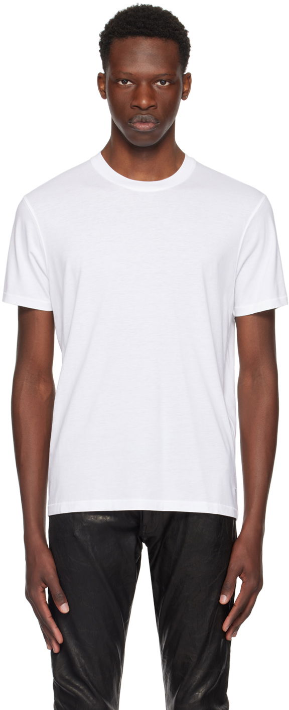 Tričko Tom Ford TOM FORD Crewneck T-Shirt Biela | JCS004-JMT002S23AW100, 0
