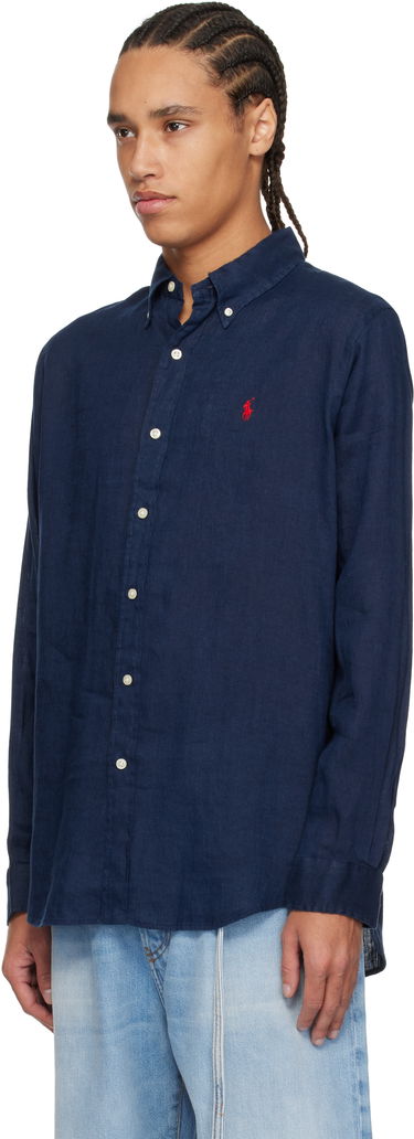Košeľa Polo by Ralph Lauren Ralph Lauren Classic Fit Lightweight Linen Shirt Navy | 710966292006, 3