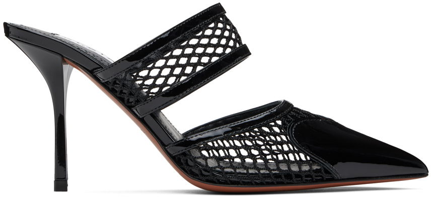 Tenisky a topánky Alaïa 'Le Coeur' Fishnet Pointed Toe Mules Čierna | AA3M053CK204, 0