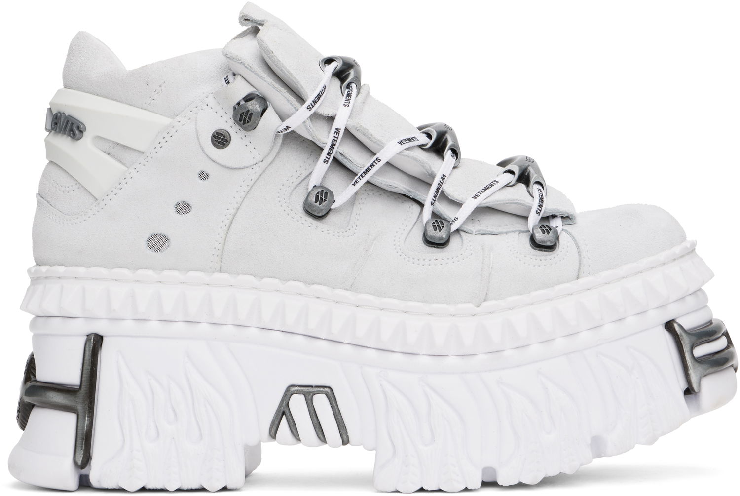 Tenisky a topánky VETEMENTS New Rock Edition Fire Platform Biela | UA66SN100W, 0
