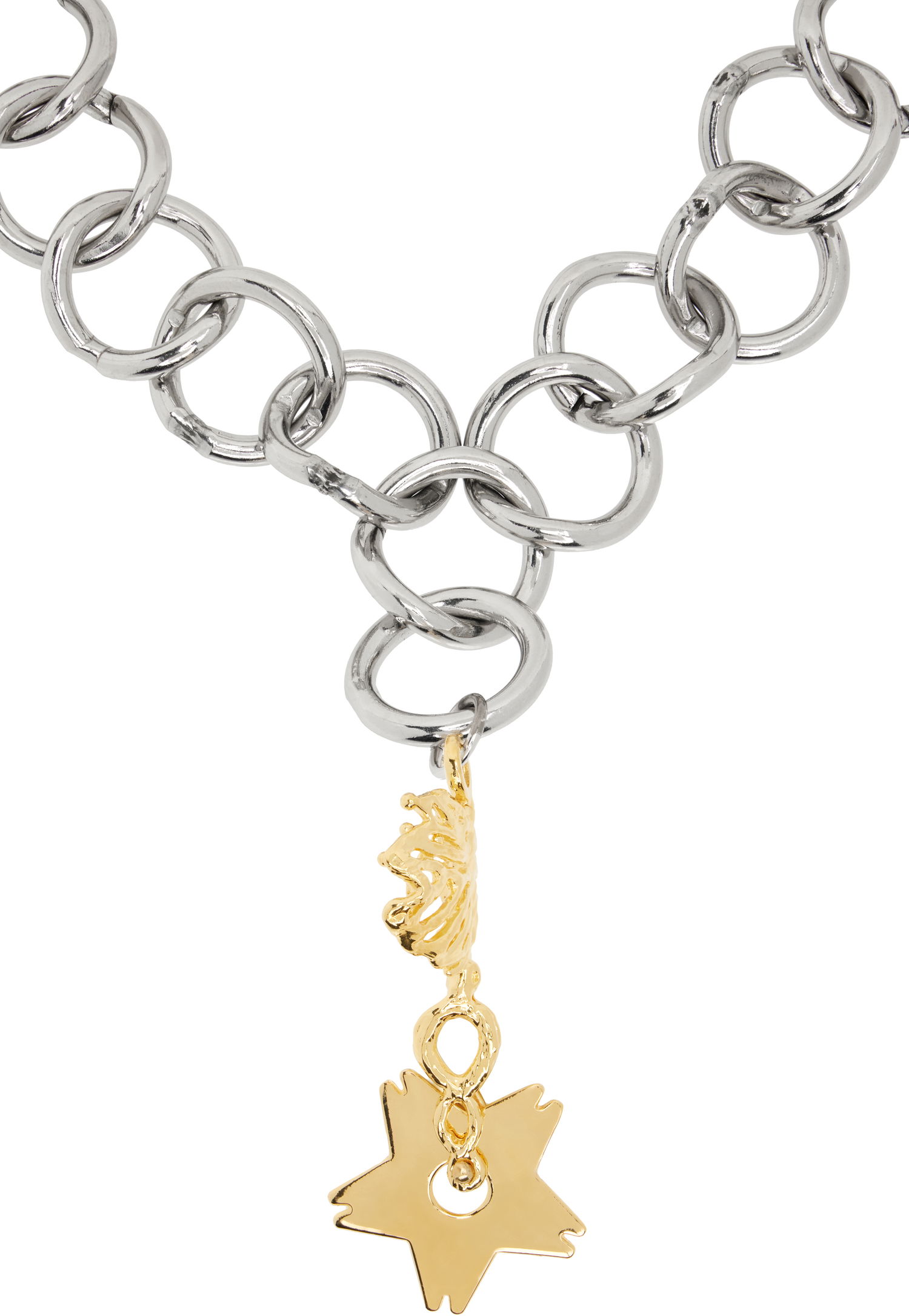Náhrdelník Chopova Lowena Chopova Lowena Fly Away Chain Necklace with Carabiner Clasp and Gold-Tone Pendant Metalická | 6591, 1
