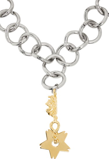 Náhrdelník Chopova Lowena Chopova Lowena Fly Away Chain Necklace with Carabiner Clasp and Gold-Tone Pendant Metalická | 6591, 1