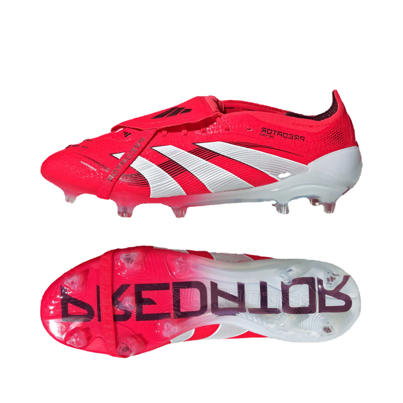 Tenisky a topánky adidas Performance Predator Elite Fold-Over Tongue Firm Ground Červená | ID8966