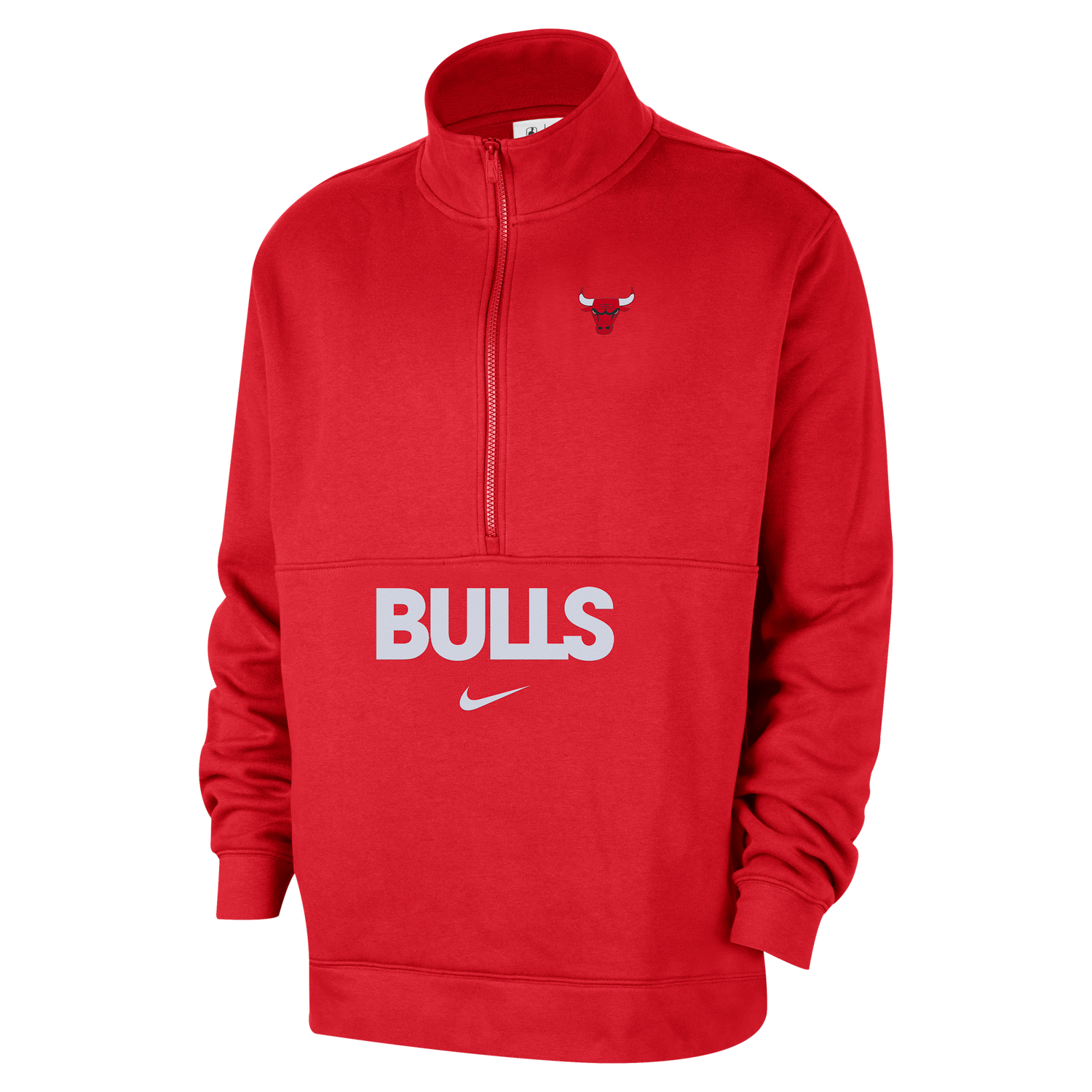 Mikina Nike NBA Chicago Bulls Club Courtside Half-Zip Top Červená | FZ7711-657, 1