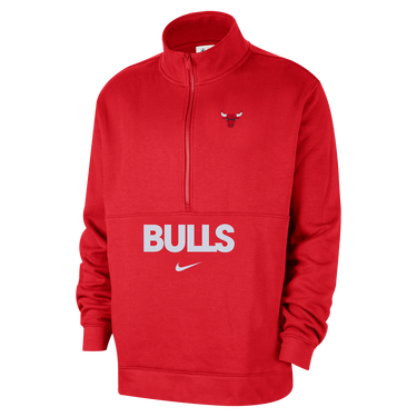 Mikina Nike NBA Chicago Bulls Club Courtside Half-Zip Top Červená | FZ7711-657, 1
