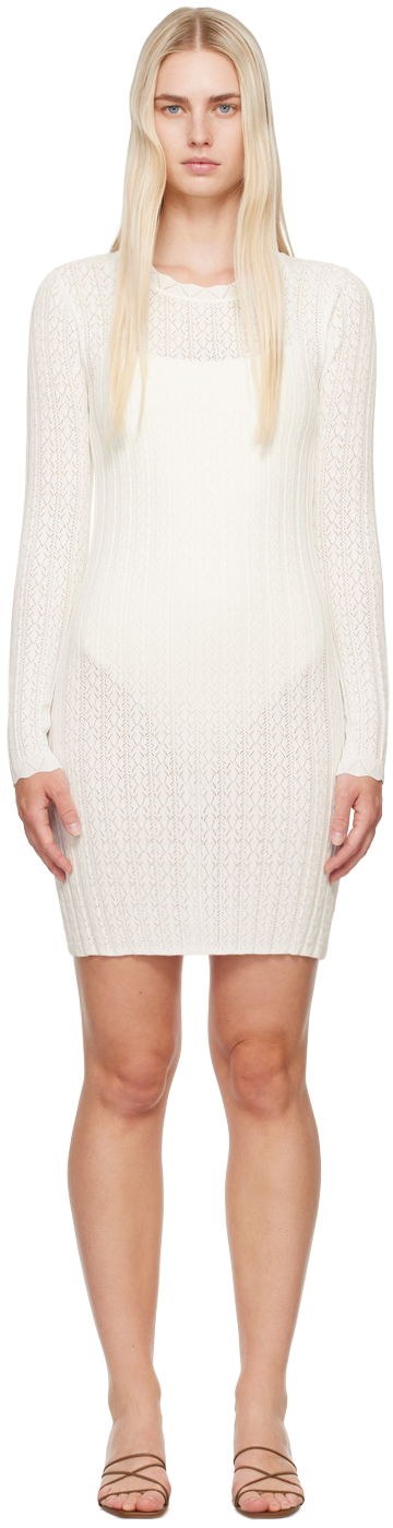 Šaty Loulou de Saison Loulou de Saison Senty Knit Mini Dress Biela | SENTY, 0