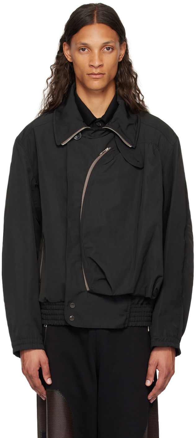 Prešívaná bunda Dries Van Noten Black Padded Jacket Čierna | 242-020504-9102