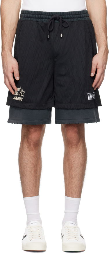 Šortky AMIRI Amiri Mesh Basketball Shorts Čierna | AMJYSH1036, 0