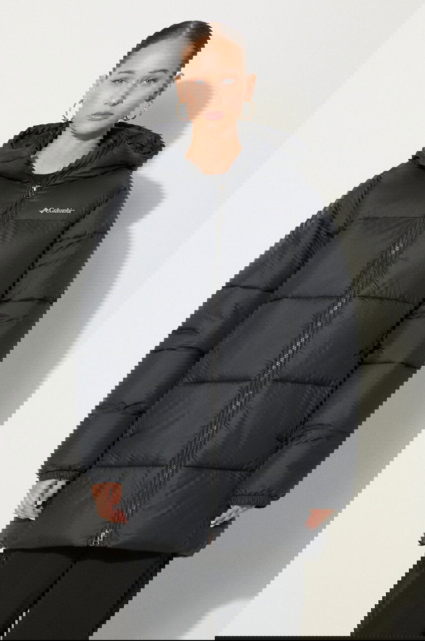 Prešívaná bunda Columbia Puffect II Mid Winter Puffer Jacket Čierna | 2088471, 0