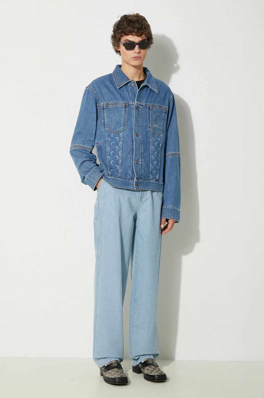 Bunda Marine Serre Denim Trucker Jacket Modrá | MJA063A, 1