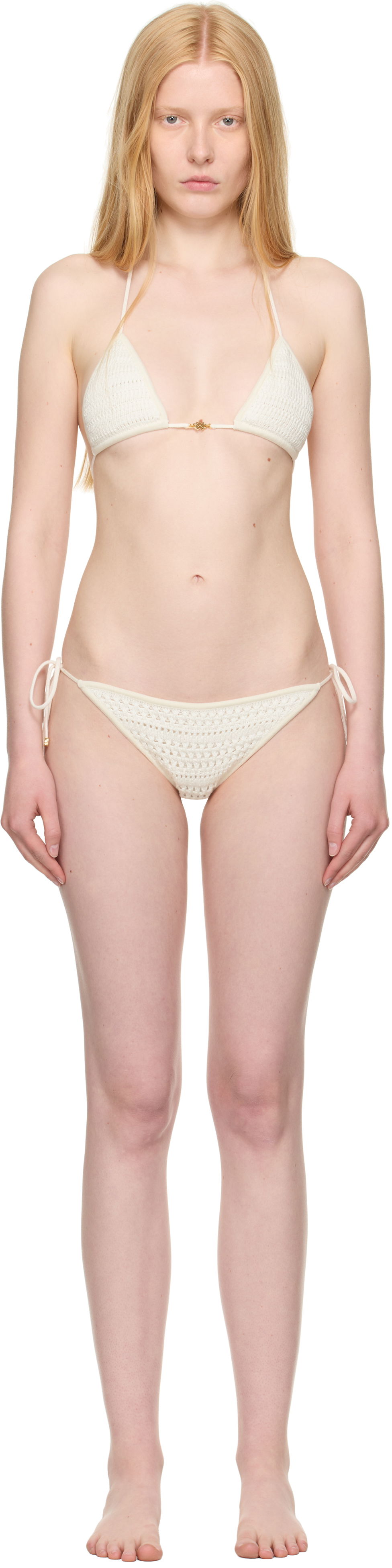 Plavky AMIRI AMIRI Crochet Bikini Biela | AWKNRA1001, 0
