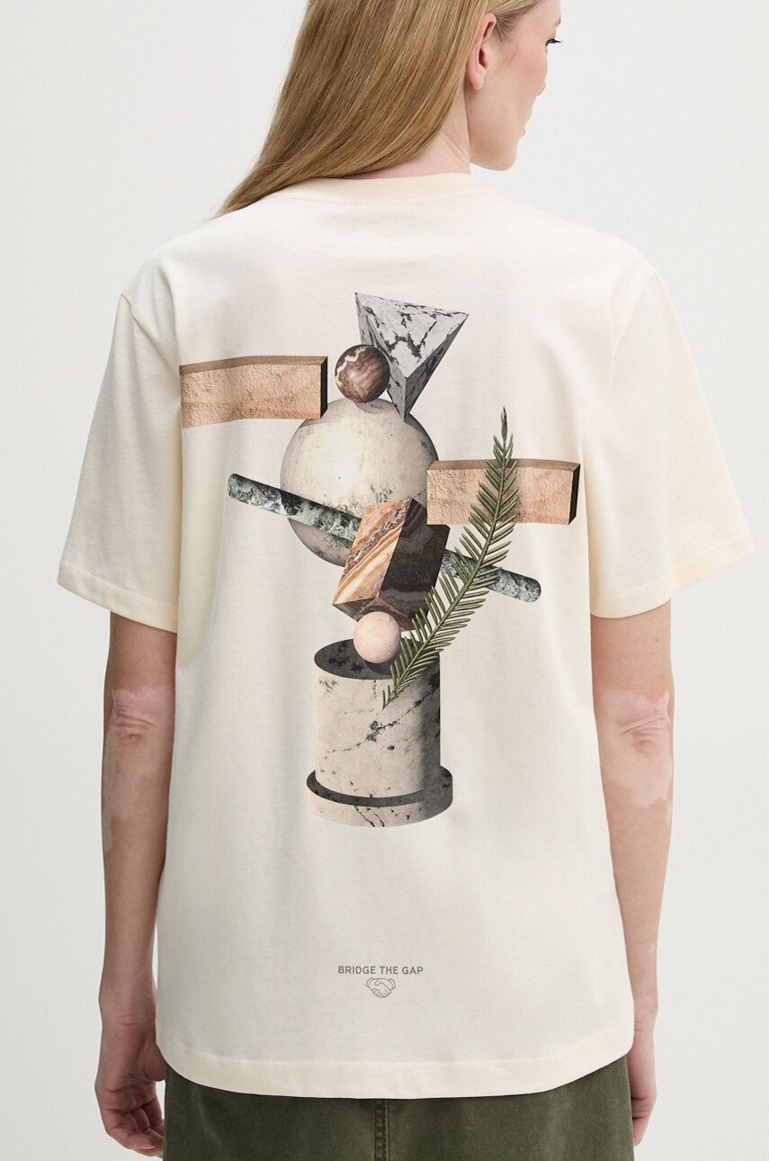 Tričko Filling Pieces Beige Graphic T-Shirt Biela | 74414089936, 1