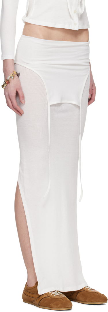 Sukňa Eckhaus Latta Eckhaus Latta Flip Midi Skirt Biela | 1206-EL-PS25-CH -, 1