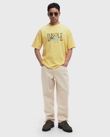 Tričko Drôle de Monsieur Drôle de Monsieur Le Tennis Court T-Shirt XXL Žltá | G-TS246-CO002-LYL, 1